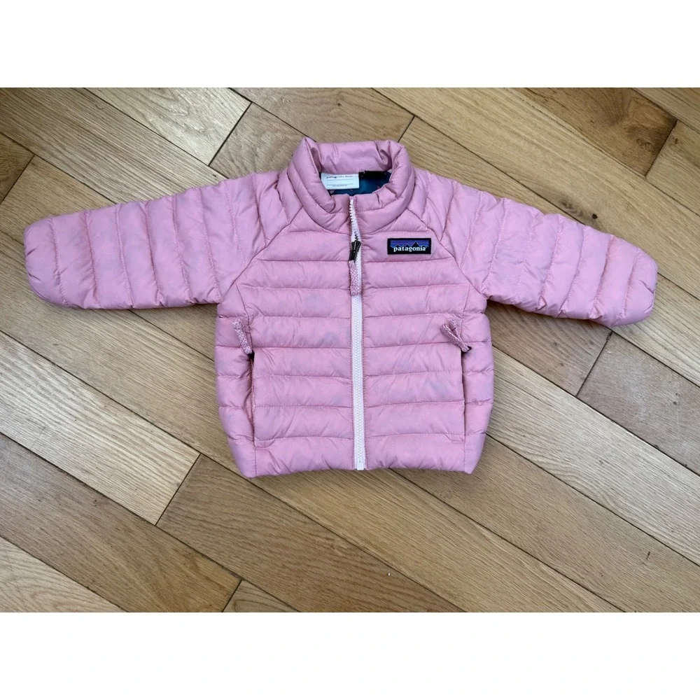 Patagonia Kids Baby Down Pink Puffer Jacket 3-6M 60446 Recycled Down